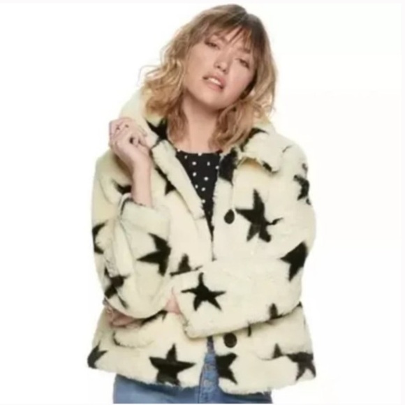 POPSUGAR Faux Fur Star Coat - Picture 1 of 2